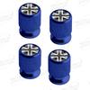 Aluminum For Union Jack Flag Logo Mini Cooper Jaguar Land Rover Vauxhall Lotus 4pcs Car Decor Wheel Tire Valve Caps Stem Cover TB1