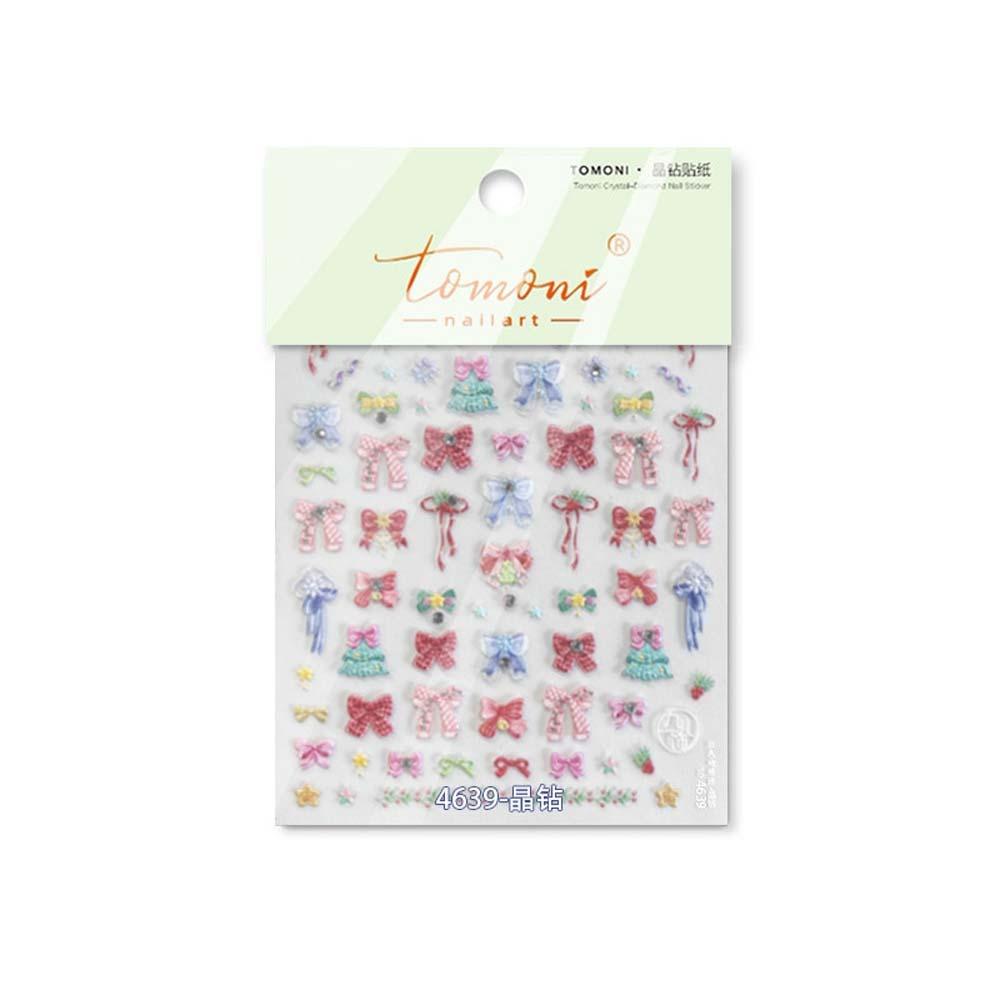 5D  Christmas Nail Sticker Nail Accessories Xmas Nail Decoration  Winter
