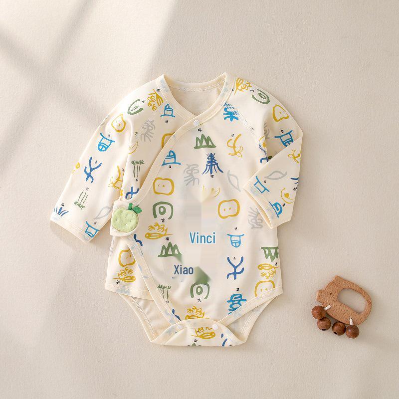 Spring-Summer Infant Pure Cotton Bodysuit: Tagless Newborn Romper for Crawling. 73 cm