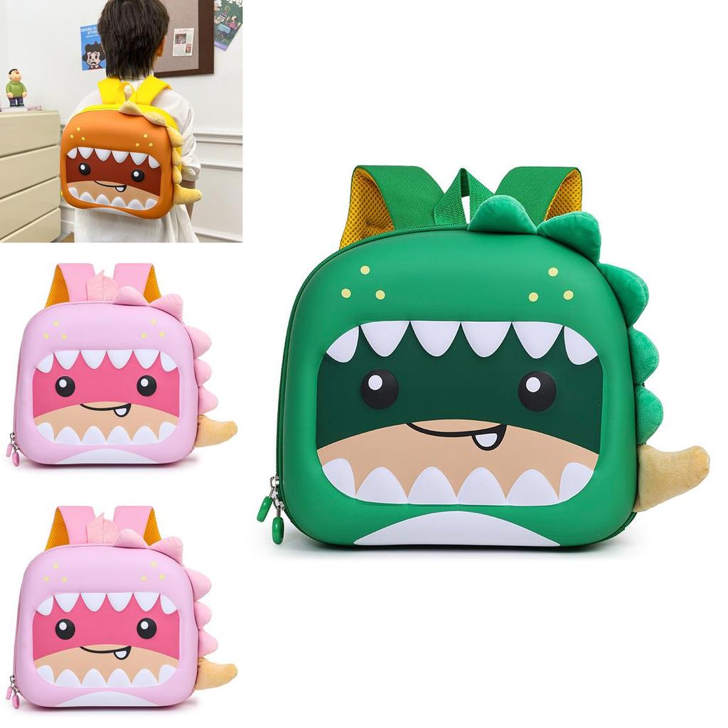 Toddler Dinosaur Egg Shell Backpack With Red Green Pink Colors For Education And Travel