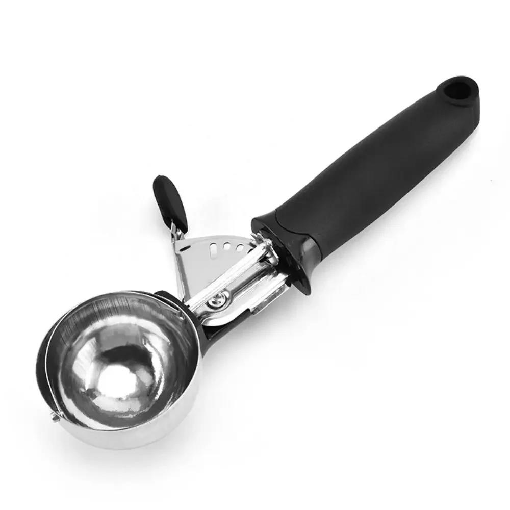 Ice Cream Scoop with Trigger Fruit Scoop with Comfort Grip Handle Stainless Steel Ice Cream Scoop for Home Ice Cream Tool 6