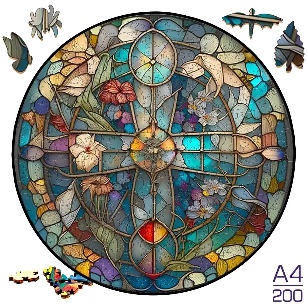 Non-Toxic Moon A3/A4/A5 Size Wood Jigsaw Puzzle With For Adults Children Not Common Shape A Gifts For Parent-Child Games And Family Fu