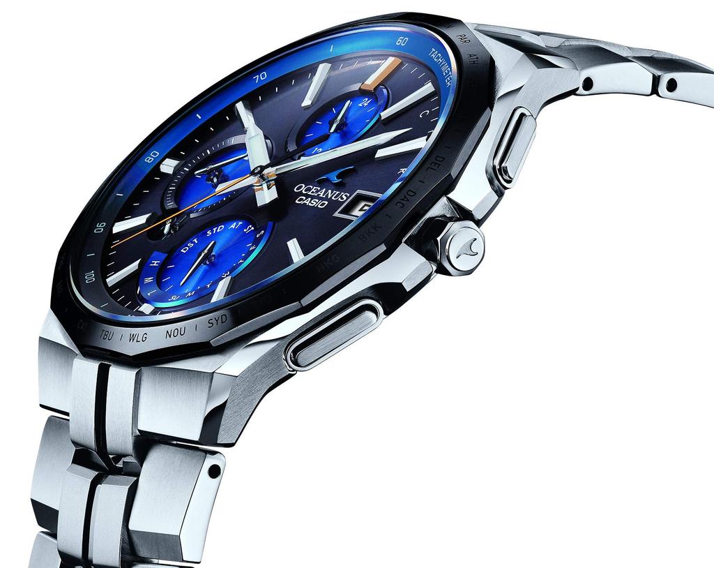 Casio Oceanus Manta Solar Silver Bluetooth-equipped, Radio-Controlled Watch, OCW-S5000E-1AJF, Men's,