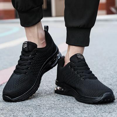 Black Comfortable Sports Shoes for Men Size 47 Atmospheric Air Cushion For Walk Shoes Sneakers Casual Running Shoes Footwear