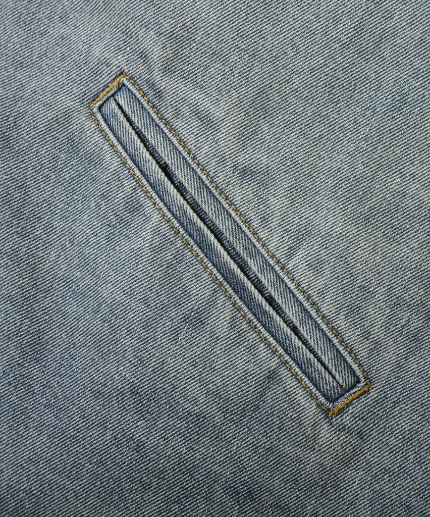 Dimitri Black 2Way Og Fade Wash Detroit Quilted Denim Jacket_Dust Indigo