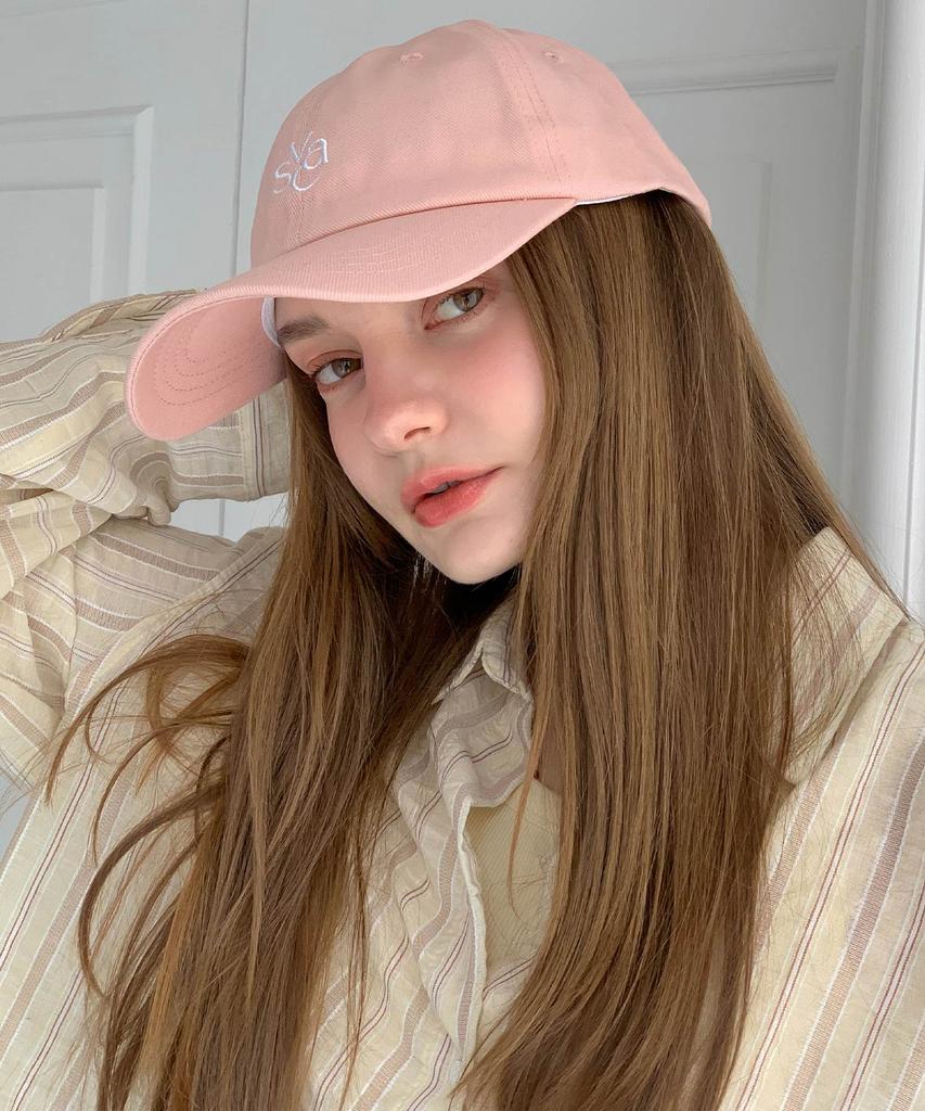 Baseukala Vasc Logo Stitch Embroidered Ball Cap Pink