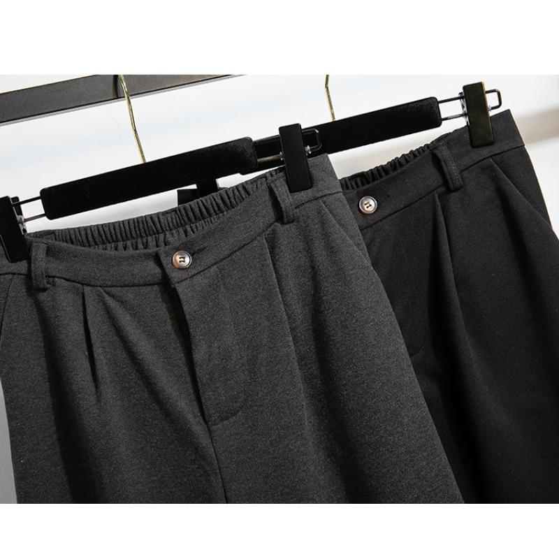 DIMANAF Toamnă Iarnă Femei Mărimi Mari Pantaloni Groși Casual Dama Pantaloni Lungi Oversized Largi Funduri 2025 Nou