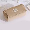 Canvas Pencil Case Double Layer Waterproof Stationery Bag Student Pencil Organizer for School Office Travel Cosmetic Bag