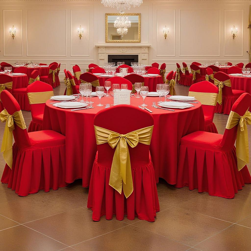 30 Pcs Red Chair Covers, Polyester Spandex Chair Cover, Stretch Slipcovers for Wedding Party Dining Banquet Flat-Front Chair Covers, Fits Chair