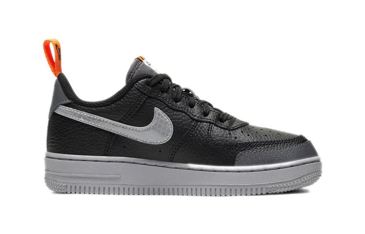 Nike Air Force 1 LV8 2 Low top Skateboard Shoes Black Children Aged 3 7 Years Old CK0829-001