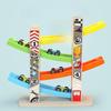 Children's Wooden Multi-Layer Glider Toy: Inertial Racing Track for Sliding Fun