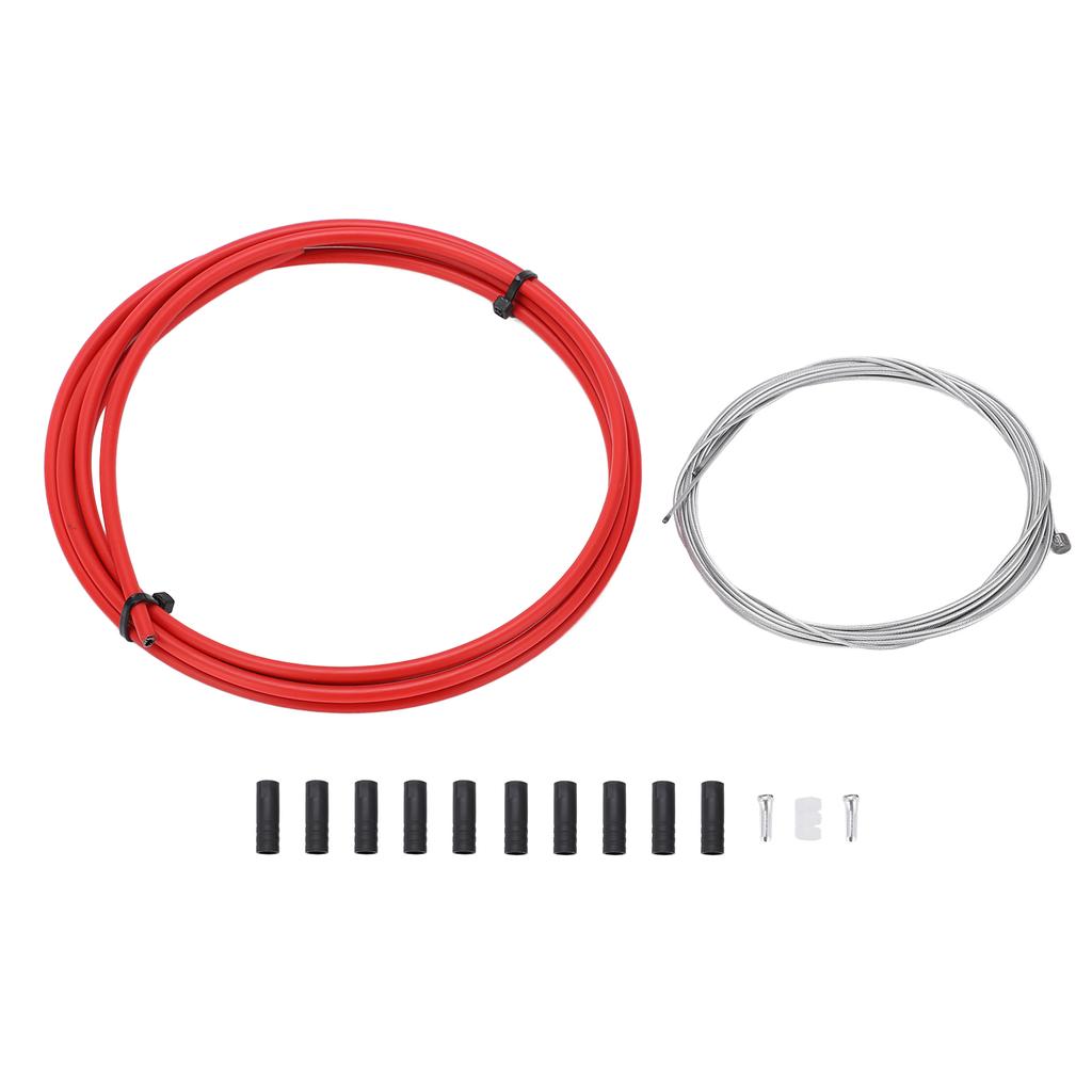 Bicycle Shifting Line Tube General Bicycle Inner Cable Core Road Mountain Shifting Replacement Cable KitRed