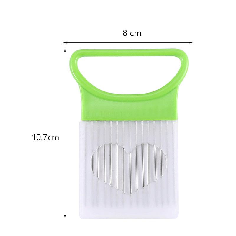 Stainless Steel Onion Needle Fork Vegetable Fruit Slicer Tomato Cutter Cutting Holder Kitchen Accessories Cutting Auxiliary Rack