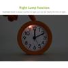 Wooden Clock Snooze Bedside Kids Alarm Clock Circular Needle Backlight Desktop Clock Silent Wood No Ticking Despertador
