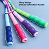 Beaded Skipping Rope Ergonomic Comfortable Grip Adjustable Flexibility Exercise PVC Physical Testing Training