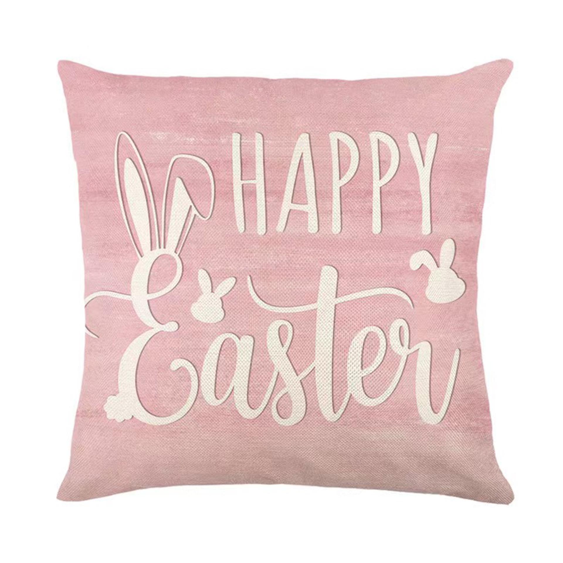 Хит продаж Наволочка с принтом пасхального кролика - Декоративная наволочка для спинки дивана и поясничная подушка 45x45 cm 685₽