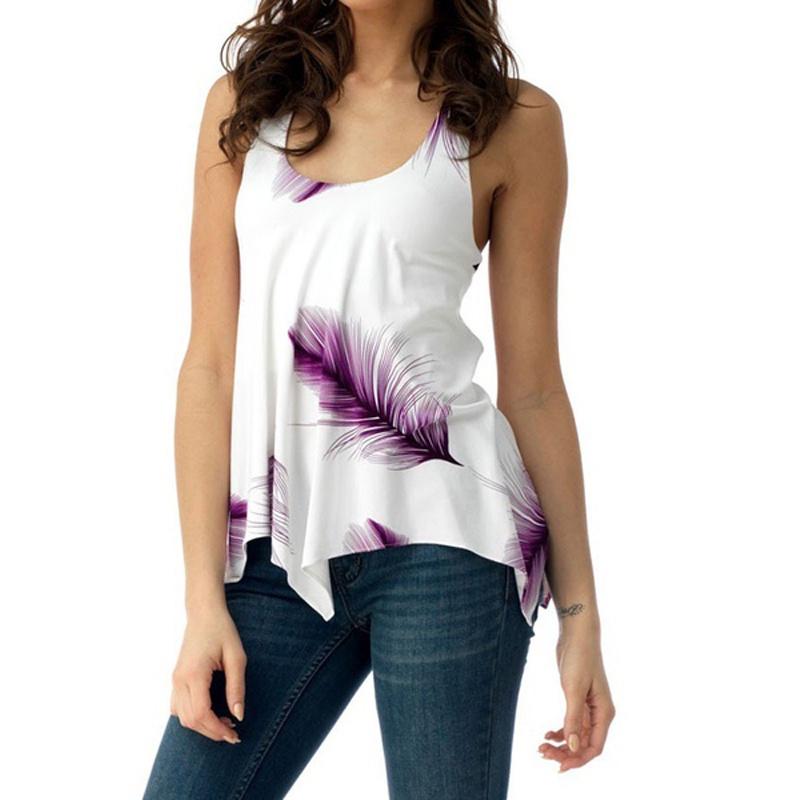 Elegant Women's Fashion Off Shoulder Tops With Spaghetti Strap And Floral Print