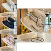 Stylish Women's Fisherman Hat With Large Brim For Spring Summer Travel Uv Protection Korean Style Bow Tie Sun Hat