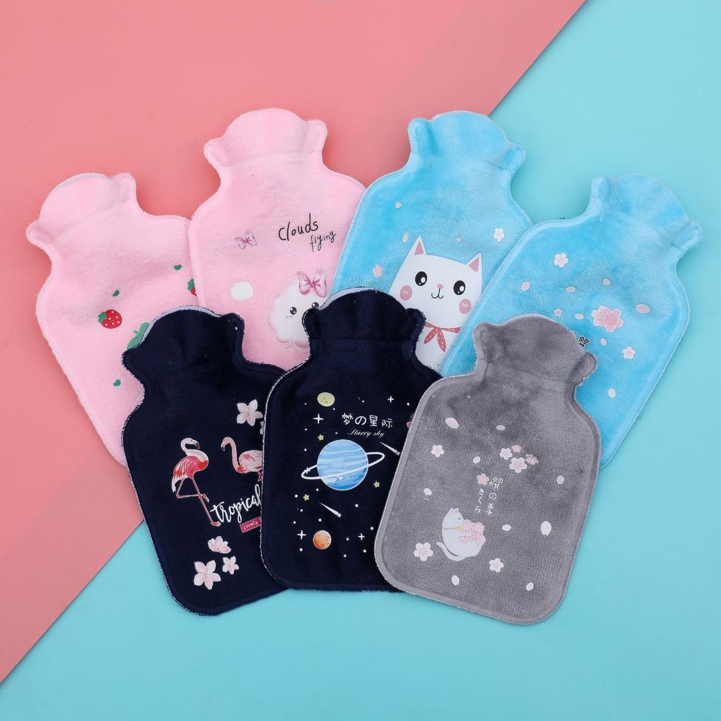 Explosion-Proof Portable Hot Water Bottle – Cartoon Design, Reusable Hand Warmer for Winter