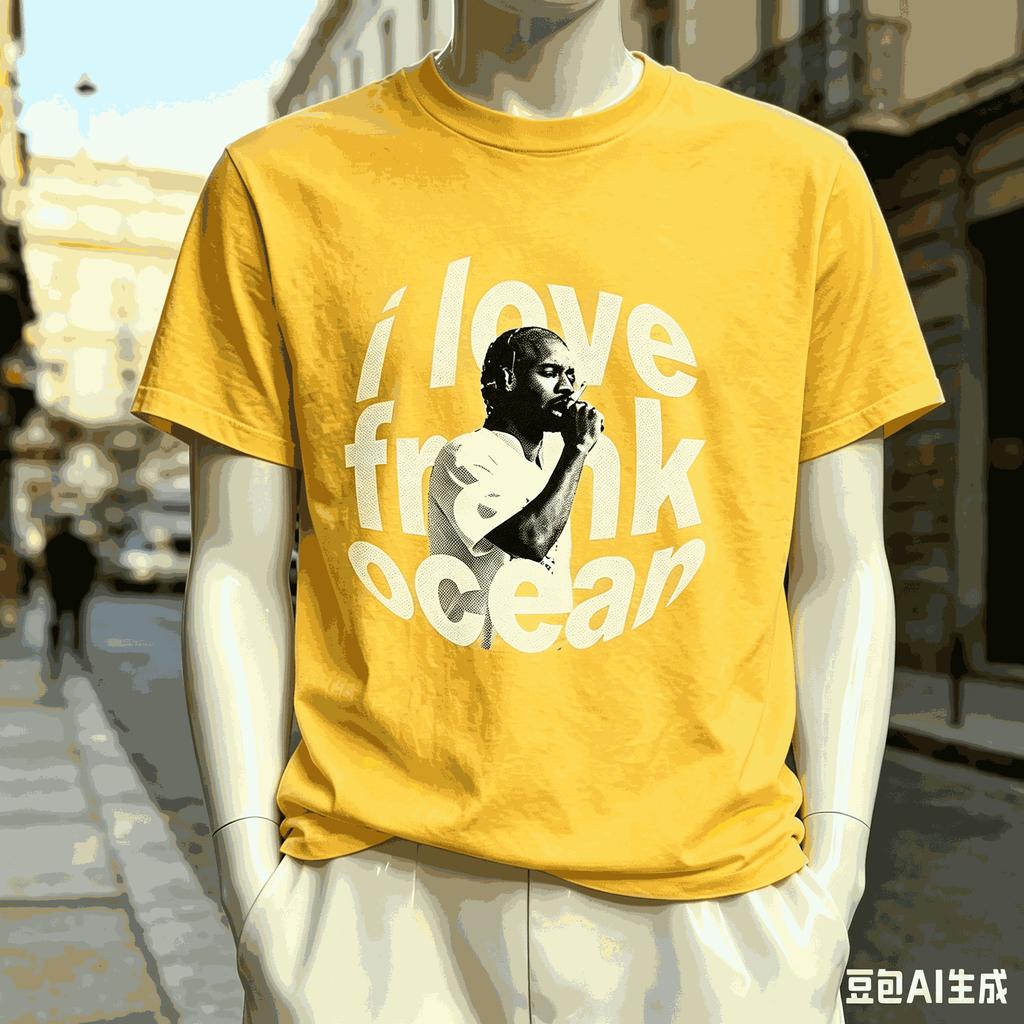 Frank Ocean For Fan Gift Tshirt Unisex Unisex Harajuku Oversized Unisex Short Sleeve Streetwear High Quality Couples Comfortable