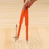1Pc Carpenter Precision Pencil Compasses Large Diameter Adjustable Dividers Woodworking Compass Max