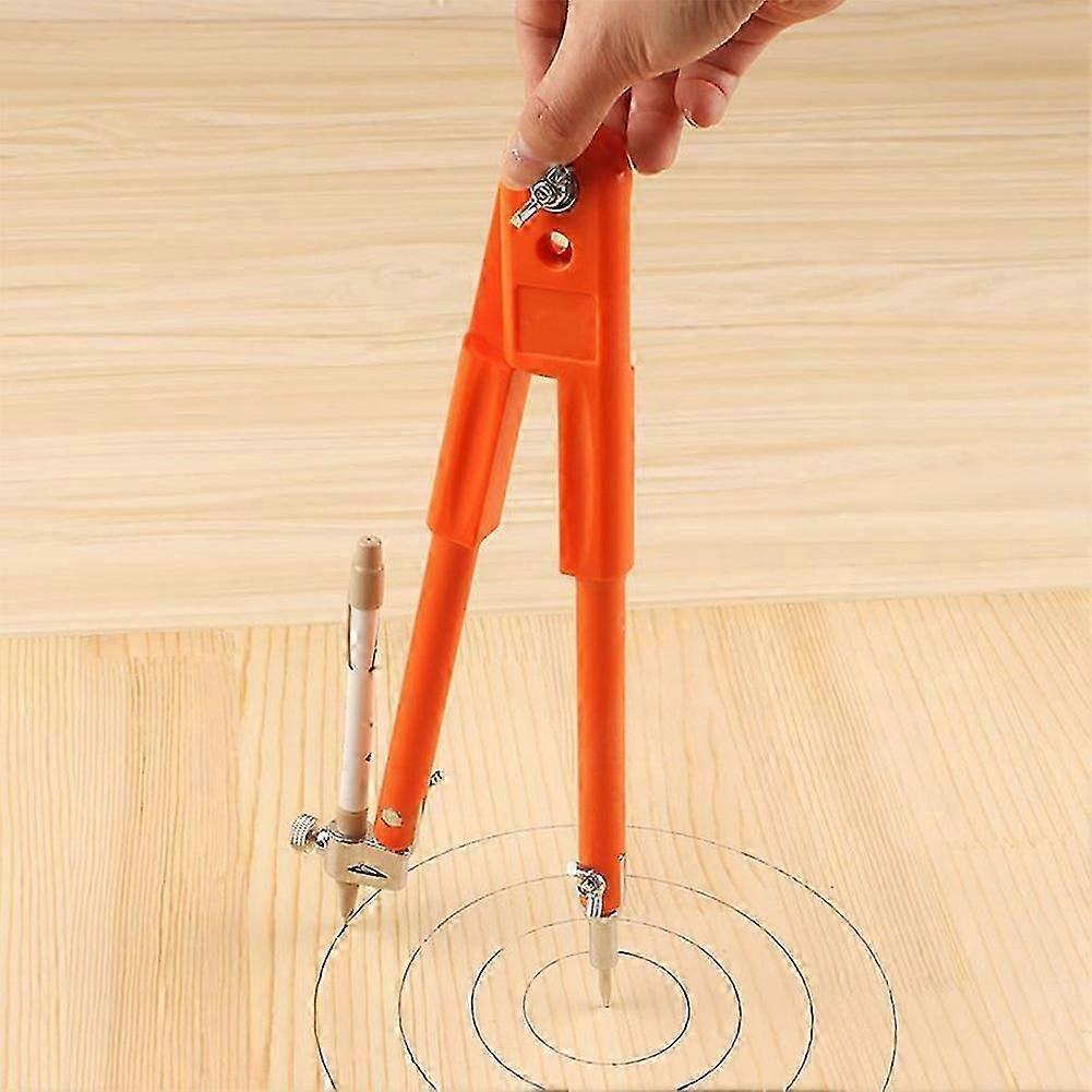 1Pc Carpenter Precision Pencil Compasses Large Diameter Adjustable Dividers Woodworking Compass Max
