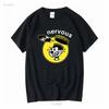Nervöse Cartoonfigur Schallplatte Haare T-Shirt