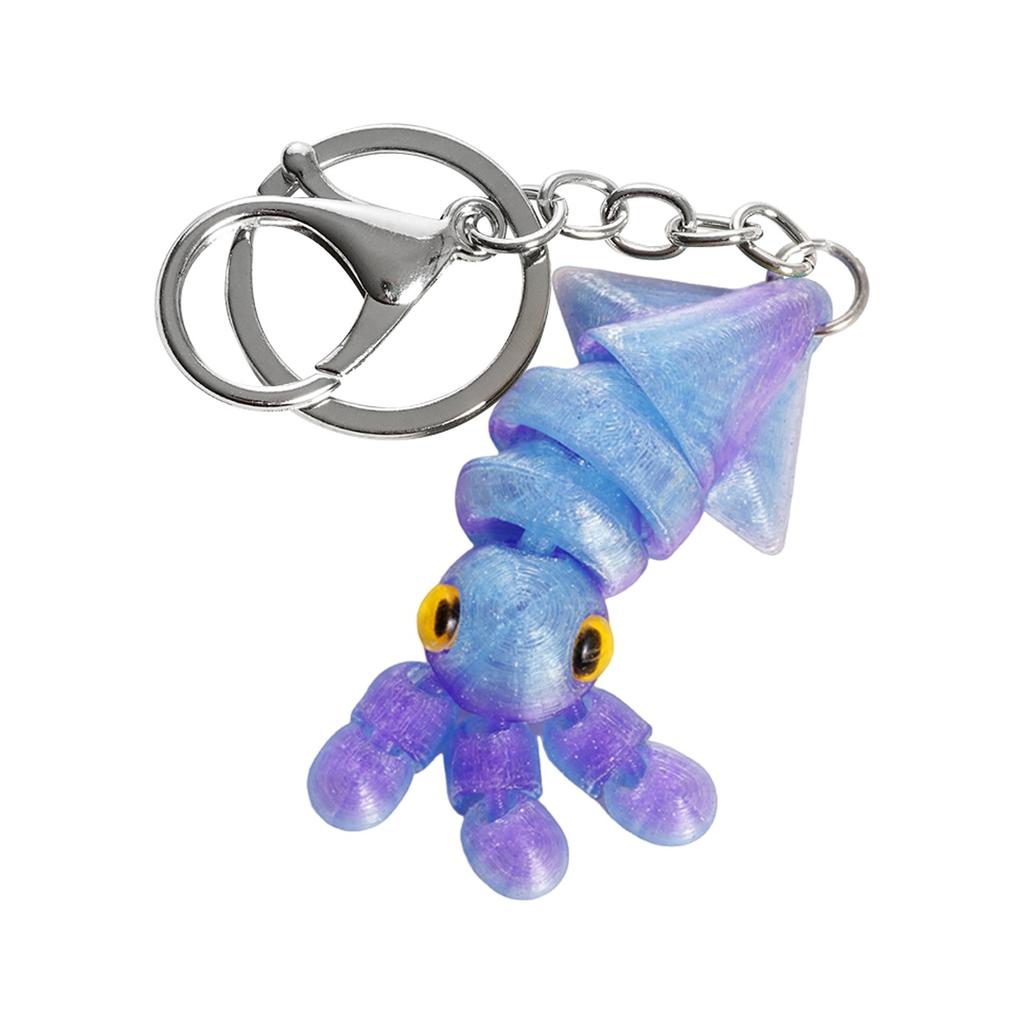 3D Printed Cute Three-dimensional Keychain Schoolbag Small Pendant Gift Small Ornament