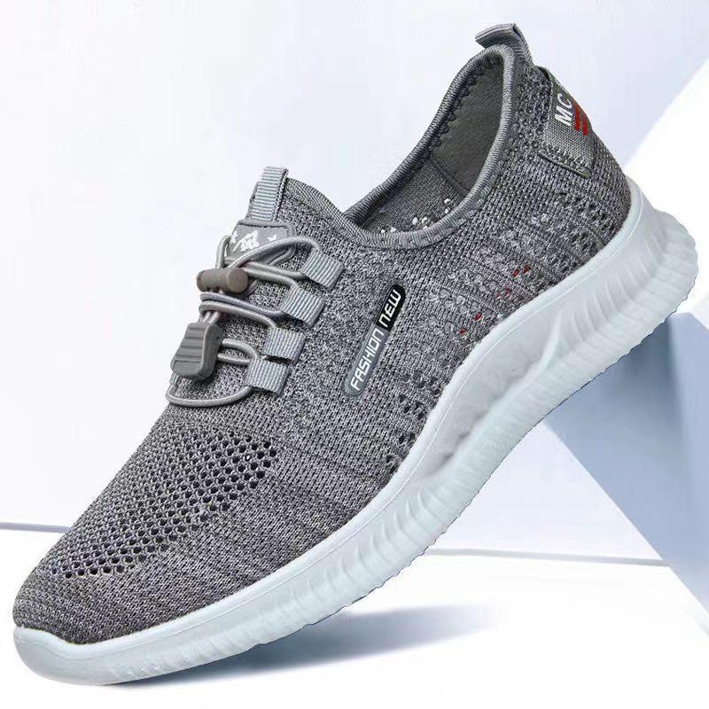 Men's shoes summer breathable old Beijing cloth shoes men's mesh shoes men's sports and leisure shoes soft sole non-slip mesh dad shoes