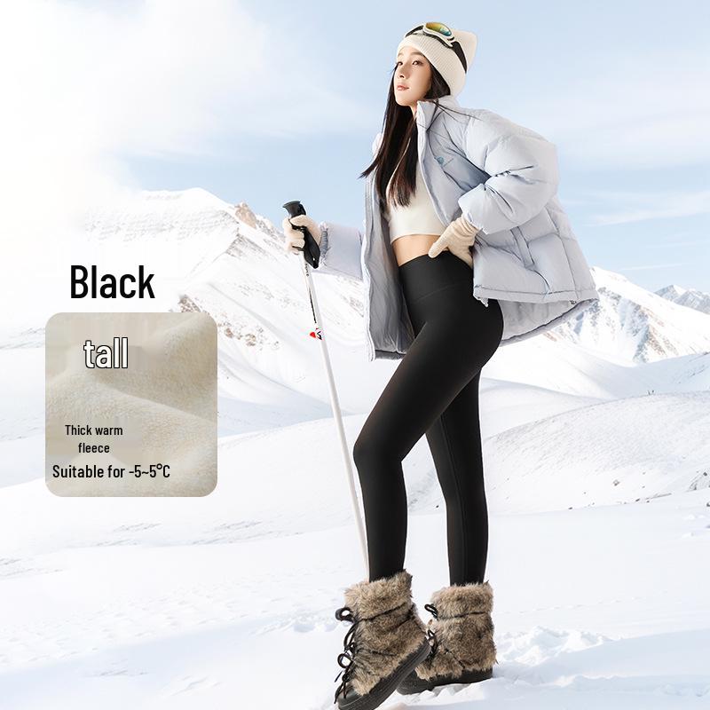Enhanced Women's Autumn/Winter Long & Short Shark Yoga Pants, Plus Size, Outdoor-Ready.