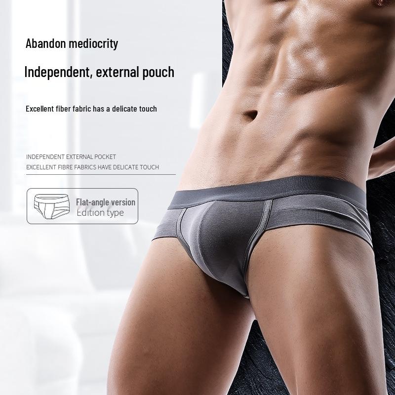 Aoyuan Men's Low-Rise U-Bulge Briefs: Comfortable, Sexy & Breathable Summer Underwear