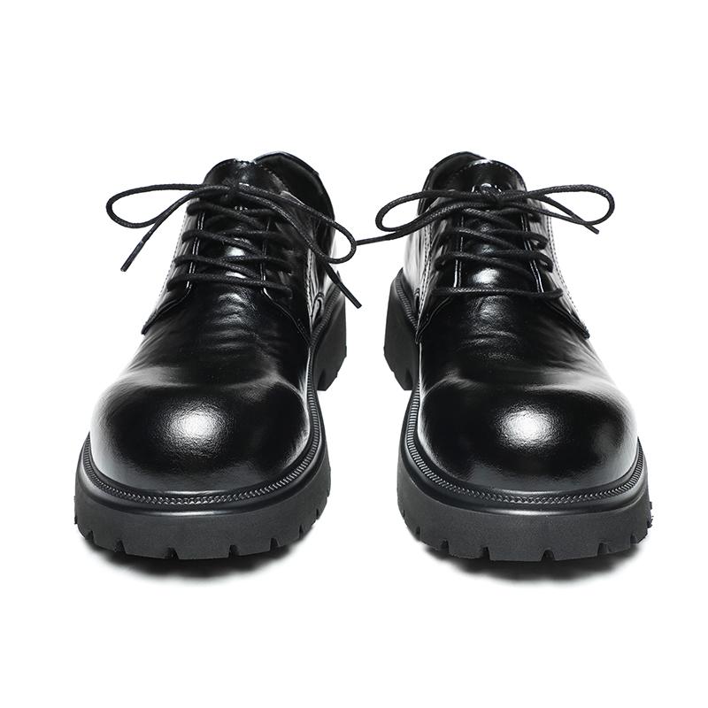 

Модная мужская кожаная обувь дерби Модные ретро универсальные стили Свадьба Отдых на открытом воздухе Вечеринка Классическая офисная обувь для повседневной Новинка 44 чёрный