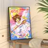 C-CardcaptorS S-Sakura Kawaii Pink Girl Good Quality Prints and Posters Waterproof Paper Sticker Coffee House Bar Posters