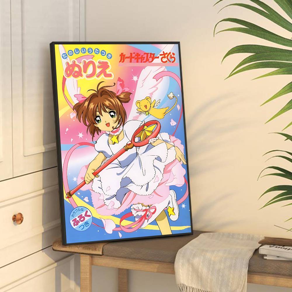 C-CardcaptorS S-Sakura Kawaii Pink Girl Good Quality Prints and Posters Waterproof Paper Sticker Coffee House Bar Posters