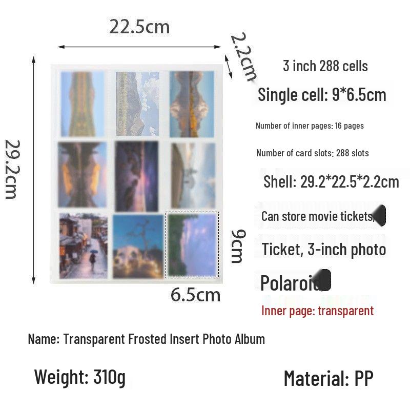 3-Inch Polaroid & Ticket Storage Album for Stargazing Keepsakes