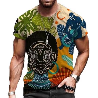 African Graphic T Shirts Colourful Abstract Art 3D Print Men T-shirt Holiday Streetwear Harajuku Men Tops Tees Clothing