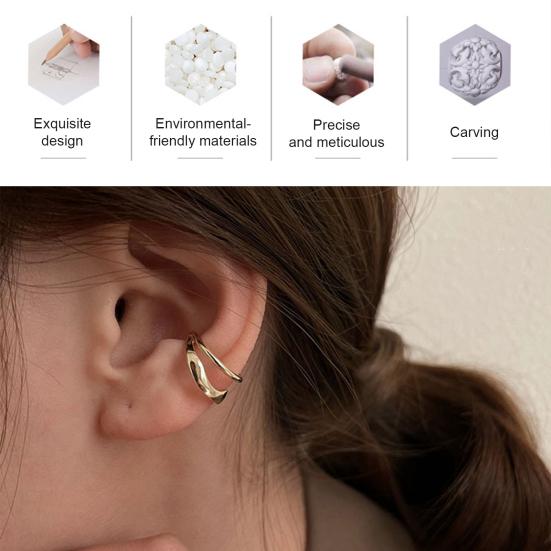 1 Pair Ear Cuffs Earrings for Women, Adjustable Non Piercing Clip Earrings, Cartilage Helix Ear Jewelry