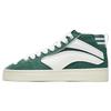 Li Ning Wave 180 VNTG Slip Resistant Abrasion Resistant Mid top Skateboard Shoes Men's Green White AECT051-2