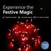 Starlit 12 Meter 72 LEDs String Light for Decoration | Festival LED String Light for Diwali, Christmas and Home Decoration| Red, Pack of 1