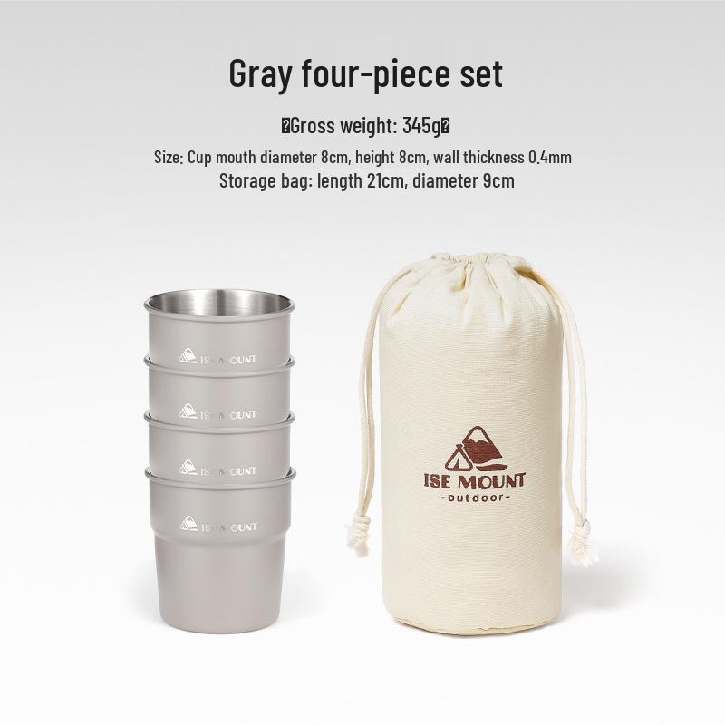 304 Stainless Steel Multi-Purpose Outdoor Cup: Ideal for Camping, Beer, Coffee, Water, and Beverages
