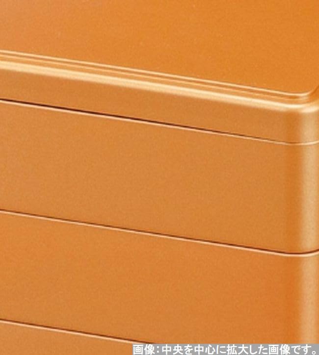 Outdoor Lunch Box Made in 3 Tiered Fukutoku x x J-kitchens (Lunch Box) Japan, Tiers, 5.5-inch, Design, 16.5cm 16.5cm 15.2cm