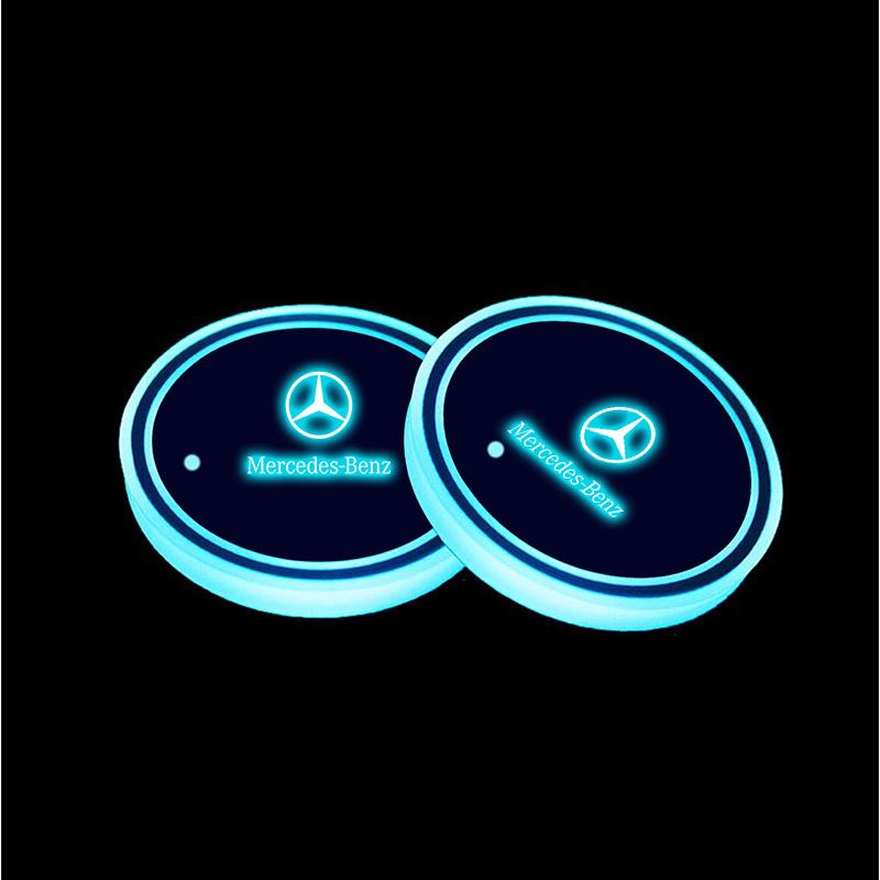 

Автомобільні бездротові світлодіодні накладки на пороги для Mercedes Benz A B C E S V Class GLB GLC GLE Pilot SLK SLC ML SL Vito AMG Sprinter W176 W205