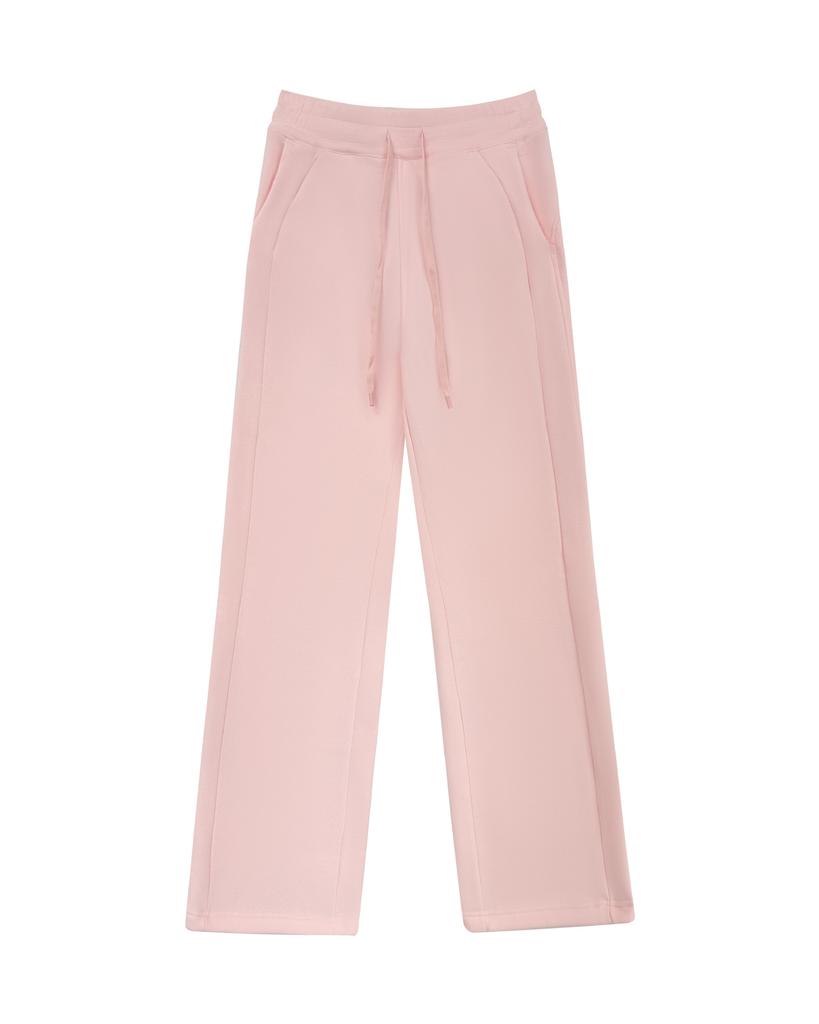 Autumn and winter sweatpants fleece sweater pants women's wide-leg pants loose high-waisted sports straight pants warm and casual
