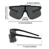 Semi-rimless Goggle Men New Oversized Windproof Wrapped Round Riding Protective Shades Mirror Outdoor Cycling Sunglasses