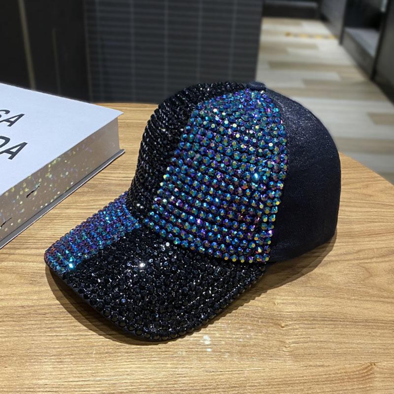 Handmade Diamond Studded Duckbill Cap Korean Style Trendy High-Quality Children'S Fashionable Face Enhancing Small Baseball Cap