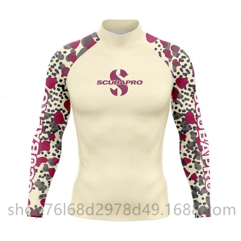 SCUBA Surfing Wear Outdoor Sunscreen Snorkeling Swimwear Long-sleeved Split Top Quick-drying Diving Suit Support