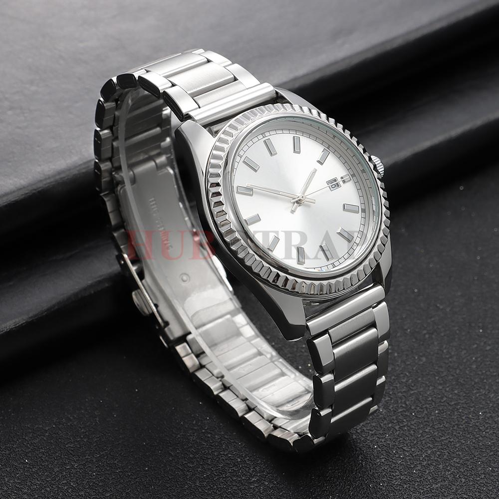 Correa de Reloj Curva de Acero Inoxidable Macizo para Seiko para Citizen para Casio 18 20mm 22mm 24mm Correa de Metal Negro Accesorios para Reloj