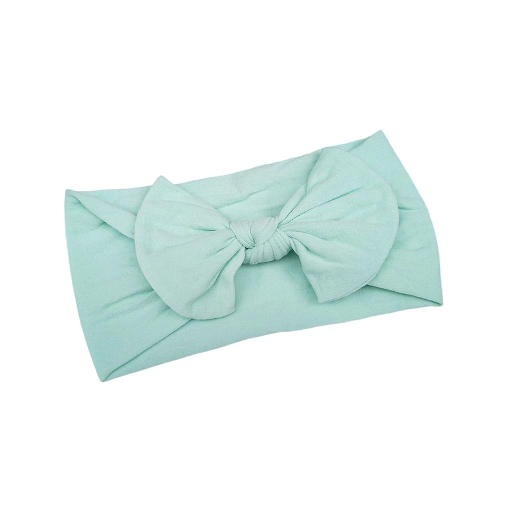 Soft Nylon Baby Hair Bows Gentle Elastic Headbands For Infants Toddlers Multi Color Options