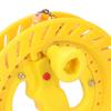 ABS Outdoor Kite Line String Winder Grip Wheel Flying Tools 20cm Wheel with 200M Line(20cm Yellow Wheel 200m Wire )