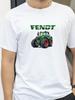 Mens Casual ShortSleeved Fendt Agricultural Farming Tractors Mens Classics Cotton Tshirt Men Summer Fashion Top